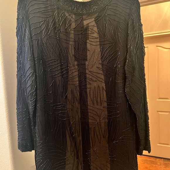 Beautiful NEW WITH TAGS Beaded Jacket XL Brilliante by JA - Picture 2 of 4